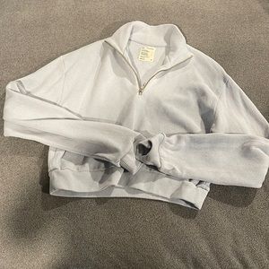 For Days powder blue quarter zip